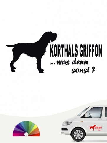 Korthals Griffon was denn sonst Sticker von anfalas.de