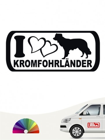 Hunde-Autoaufkleber Kromfohrländer Glatthaar 6 von Anfalas.de
