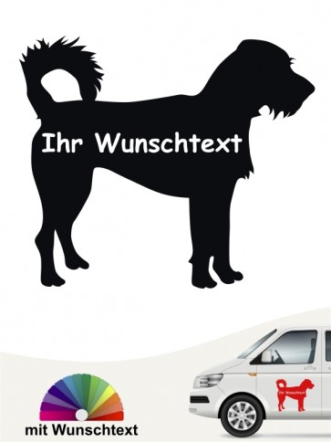 Hunde-Autoaufkleber Kromfohrländer Rauhhaar 3 von Anfalas.de