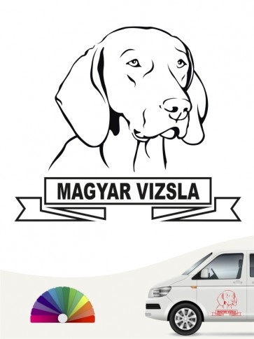 Hunde-Autoaufkleber Magyar Vizsla 15 von Anfalas.de