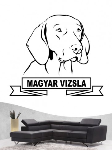 Hunde-Wandtattoo Magyar Vizsla 15 von Anfalas.de