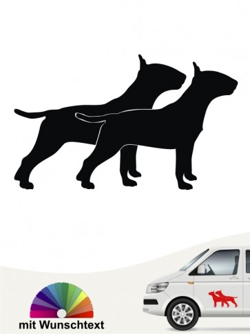 Kennzeichen Aufkleber mit eigenem Text und Hunde-Fun-Motiv by ANFALAS