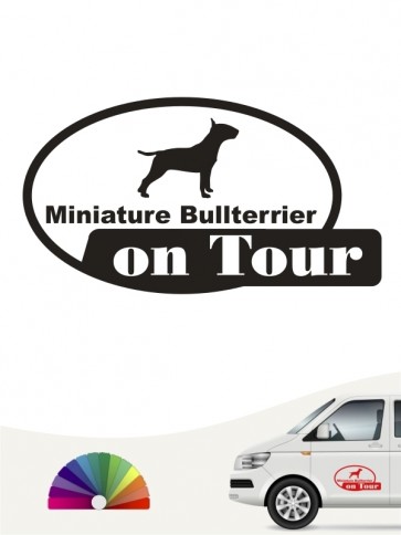 Hunde-Autoaufkleber Miniature Bullterrier 9 von Anfalas.de