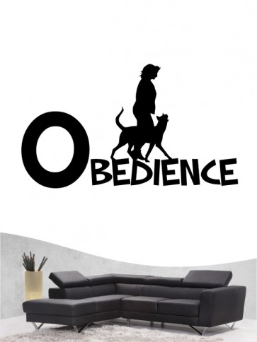 Obedience 20a - Wandtattoo