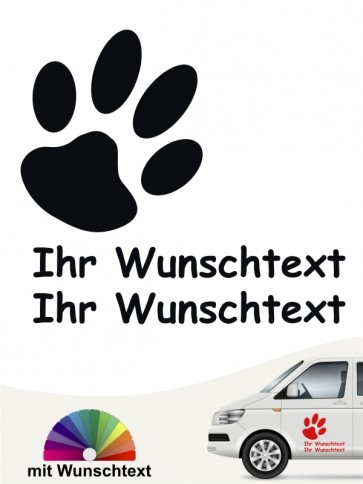 Hunde-Autoaufkleber Pfoten 34 von Anfalas.de