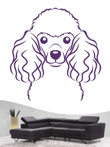 Pudel Comic Hunde-Wandtattoo mit Farbe by & Text Größe ANFALAS eigenem »