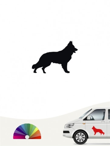 Hunde-Autoaufkleber Schweizer Schäferhund 1 Mini von Anfalas.de