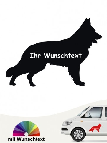 Schweizer Schäferhund Autosticker mit Wunschname anfalas.de