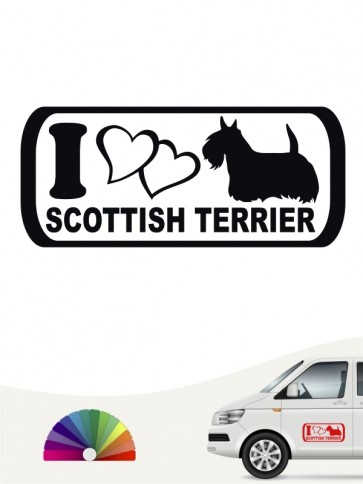 Hunde-Autoaufkleber Scottish Terrier 6 von Anfalas.de