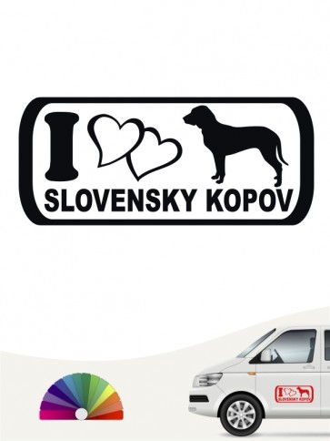 I Love Slovensky Kopov Autoaufkleber anfalas.de