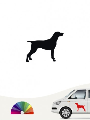 Hunde-Autoaufkleber Weimaraner 1b Mini von Anfalas.de