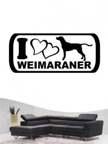 Weimaraner 6a - Wandtattoo