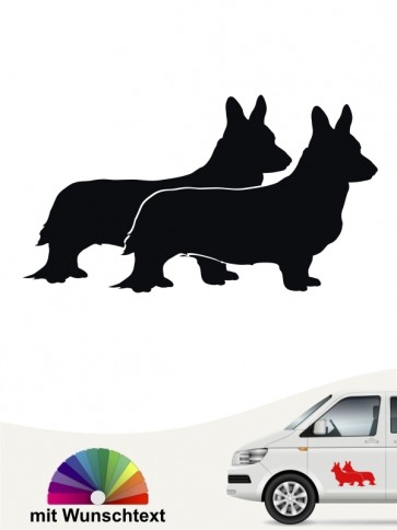Hunde-Autoaufkleber Welsh Corgi 2 von Anfalas.de