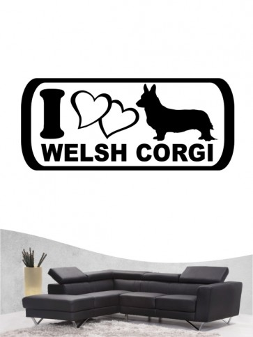 Welsh Corgi 6 - Wandtattoo