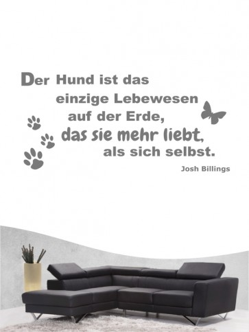 Hunde-Zitat 2 Wandtattoo von Anfalas.de