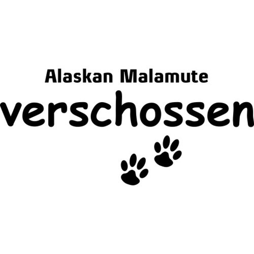 Alaskan Malamute 49 - Aufkleber in eigener Farbe & Größe by ANFALAS