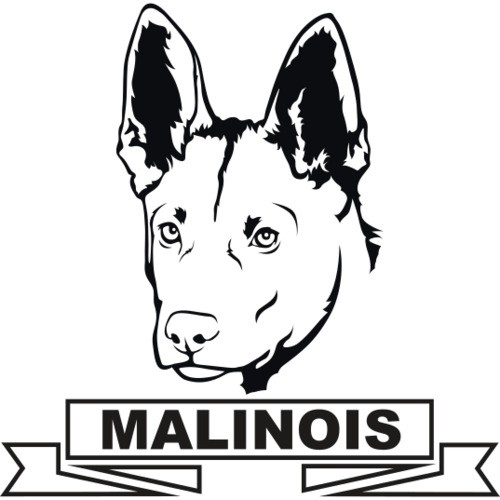 Malinois 15 Aufkleber in eigener Farbe & Größe by ANFALAS