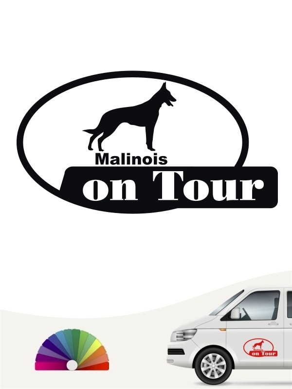 Malinois 9 Aufkleber in eigener Farbe & Größe by ANFALAS