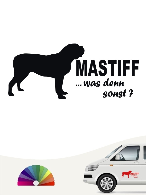 Mastiff 7 Aufkleber in eigener Farbe & Größe by ANFALAS