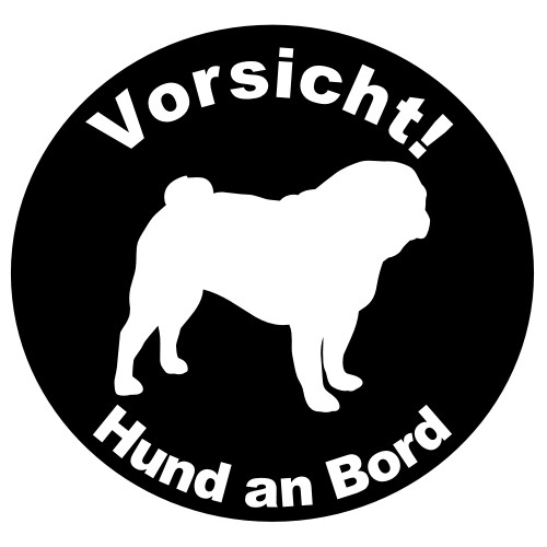 Mops Hund Lustig Hundebesitzer Spruch Geschenk' Sticker