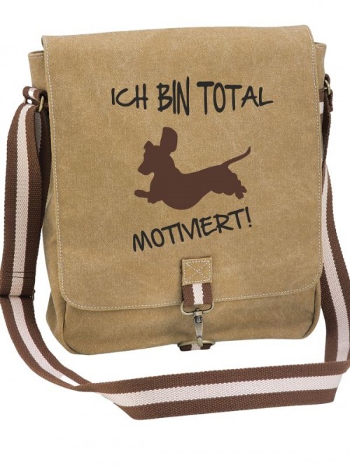 Canvas-Tasche "Motiviert" von anfalas.de