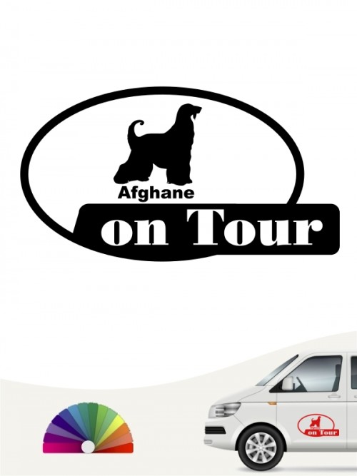 On Tour Afghane Aufkleber von anfalas.de