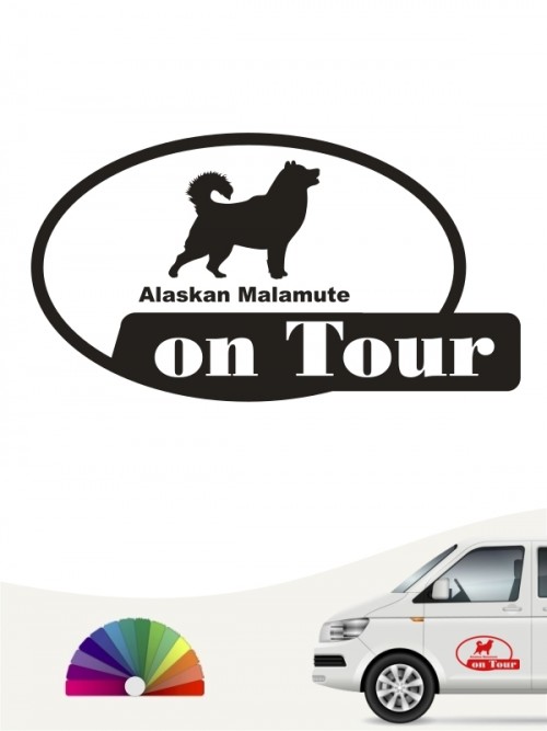 Hunde-Autoaufkleber Alaskan Malamute 9 von Anfalas.de