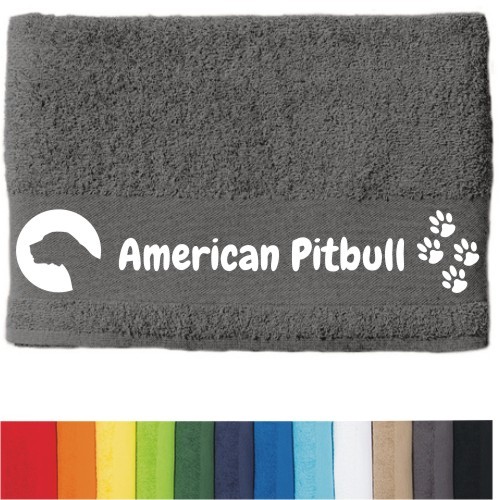 DOG - Handtuch "American Pitbull" von anfalas.de