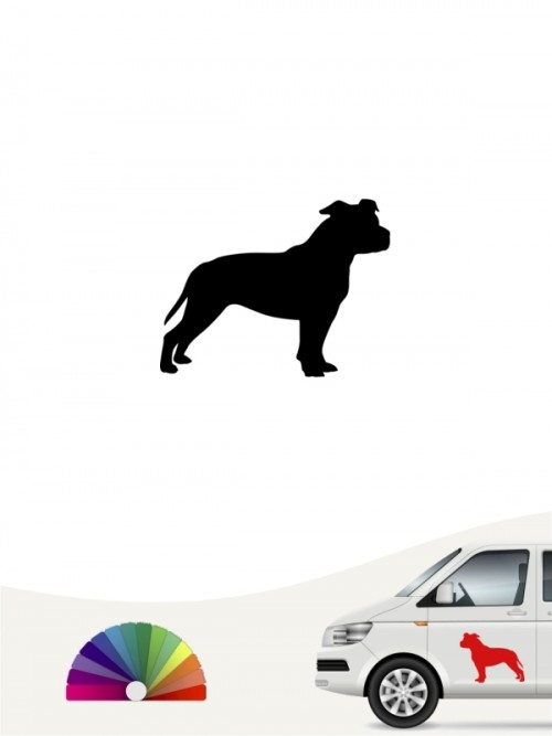 Hunde-Autoaufkleber American Staffordshire 1 Mini von Anfalas.de