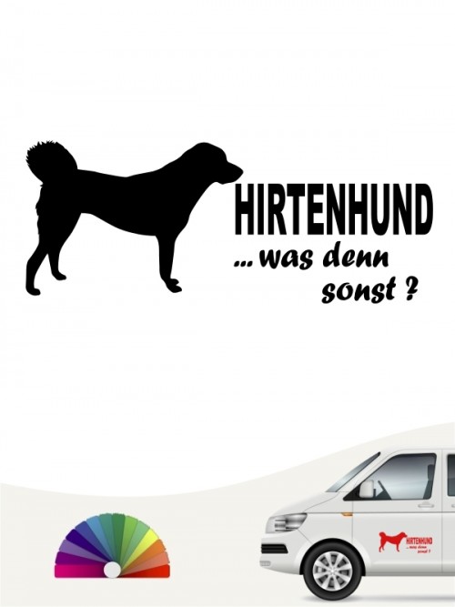 Hirtenhund was denn sonst Autoaufkleber anfalas.de