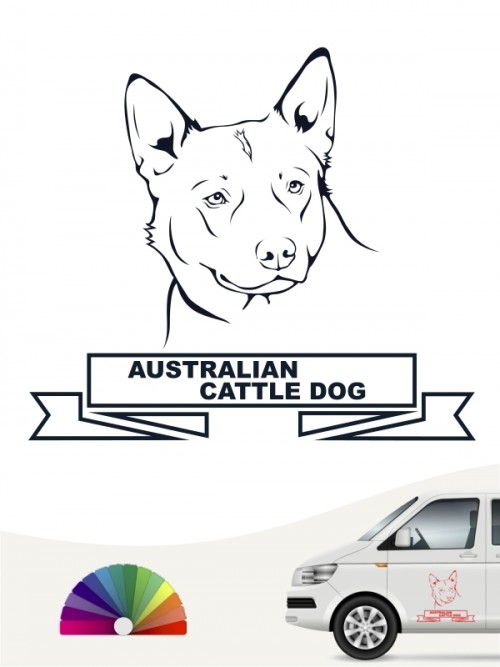 Hunde-Autoaufkleber Australian Cattle Dog 15 von Anfalas.de