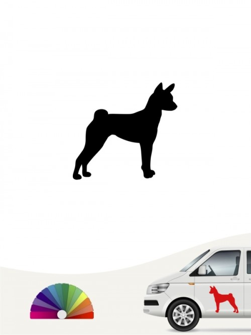 Hunde-Autoaufkleber Basenji 1a Mini von Anfalas.de