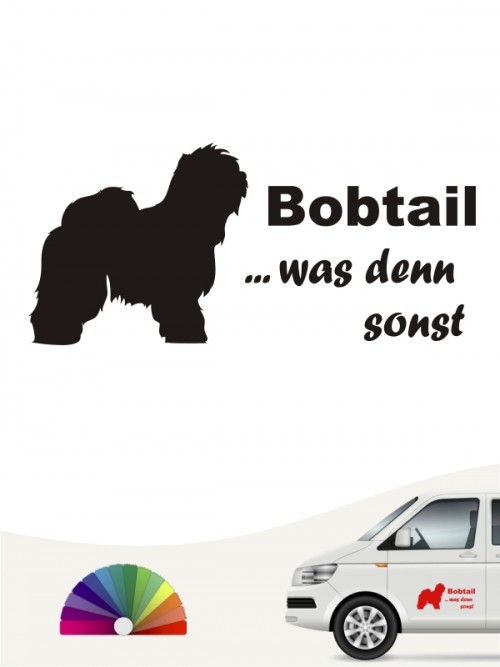 Bobtail was denn sonst Autoaufkleber anfalas.de