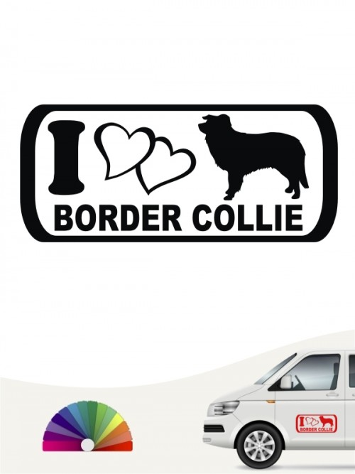 I Love Border Collie Autosticker anfalas.de