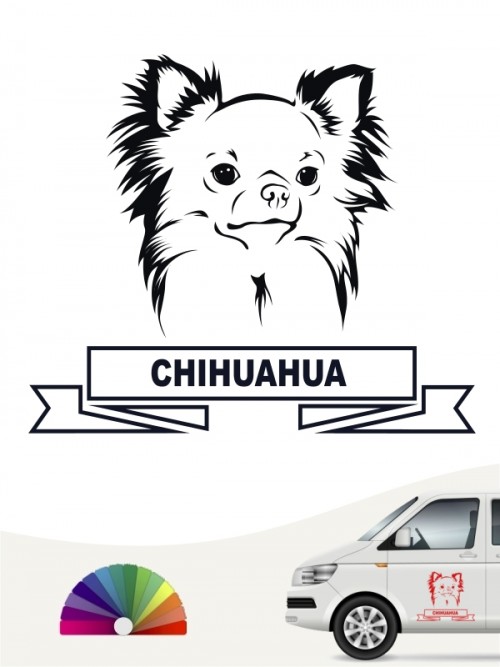 Hunde-Autoaufkleber Chihuahua 15 von Anfalas.de