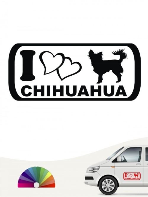 I Love Chihuahua Autosticker anfalas.de
