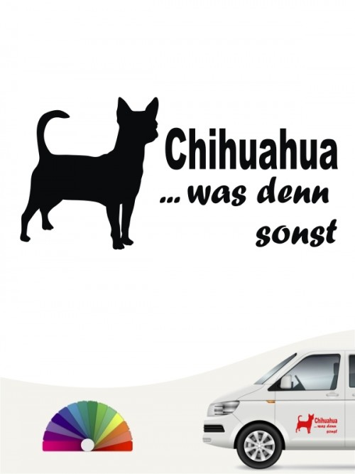 Chihuahua was denn sonst Heckscheibenaufkleber anfalas.de