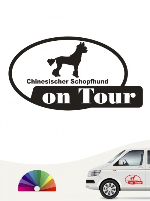 Hunde-Autoaufkleber Chinesischer Schopfhund 9 von Anfalas.de