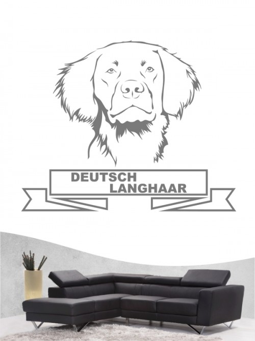 Hunde-Wandtattoo Deutsch Langhaar 15 von Anfalas.de