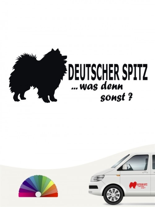 Deutsche Spitz was denn sonst Autosticker anfalas.de