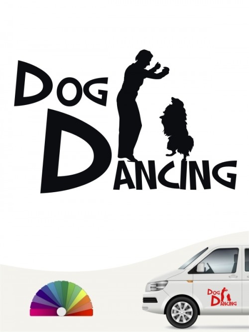 Hunde-Autoaufkleber Dog Dancing 20 von Anfalas.de