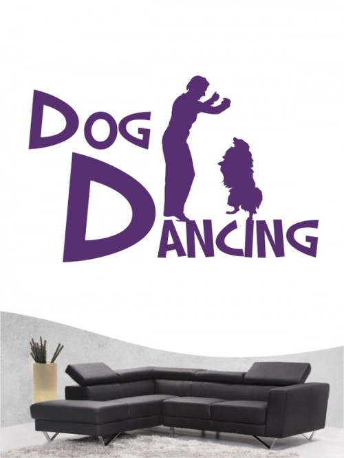 Hunde-Wandtattoo Dog Dancing 20 von Anfalas.de