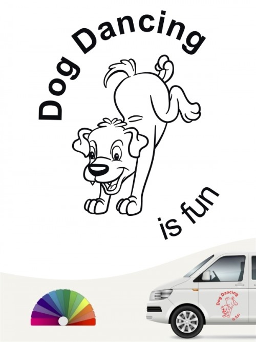 Dogdancing is fun Sticker von anfalas.de
