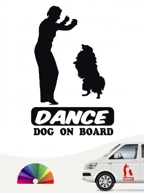 Hunde-Autoaufkleber Dog Dancing 7 von Anfalas.de