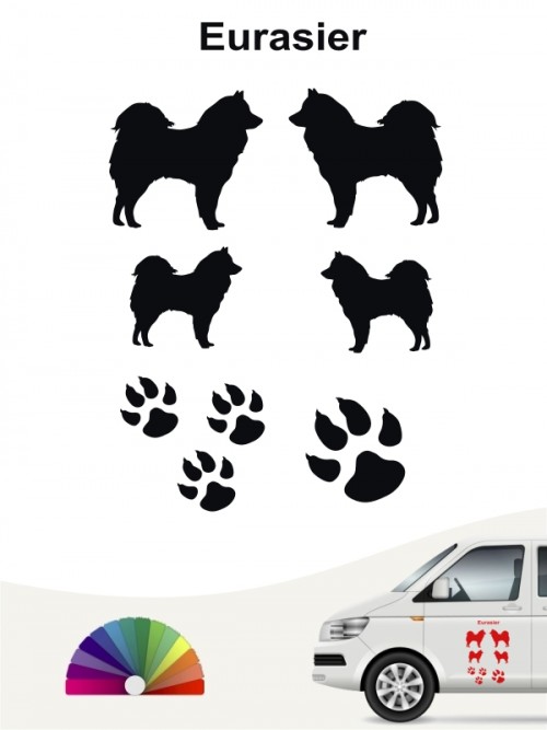 Hunde-Autoaufkleber Eurasier 12 von Anfalas.de