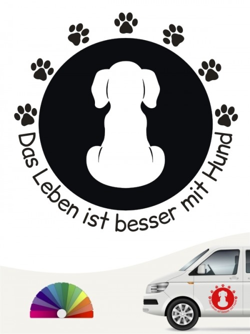 Hundeaufkleber Beste Freunde Motiv von anfalas.de