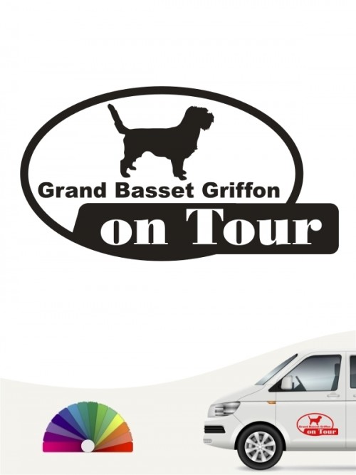 Hunde-Autoaufkleber Grand Basset Griffon 9 von Anfalas.de