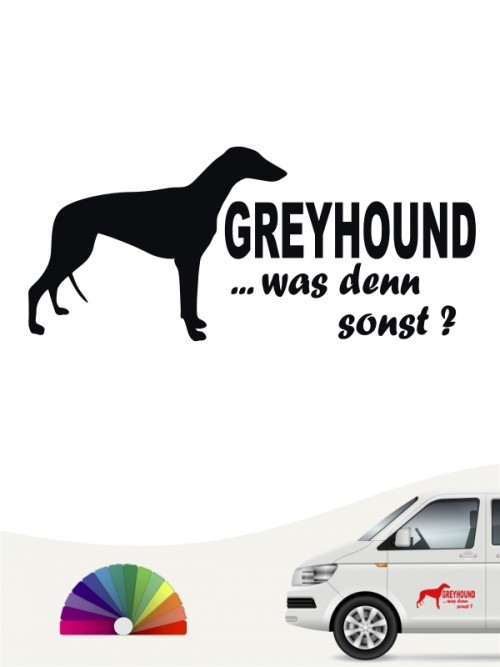 Was denn sonst Sticker Greyhound Silhouette anfalas.de