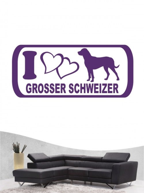 Großer Schweizer Sennenhund 6 - Wandtattoo