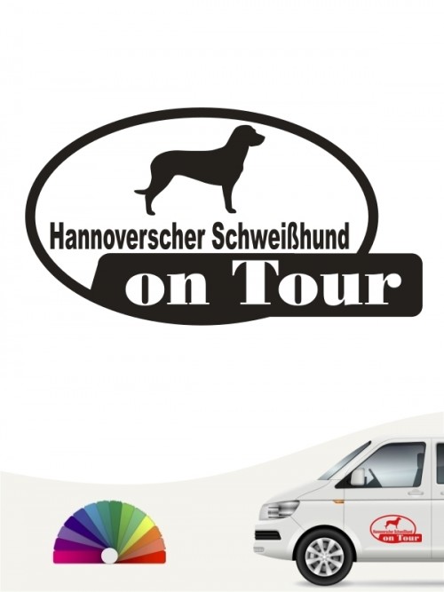 Hunde-Autoaufkleber Hannoverscher Schweißhund 9 von Anfalas.de